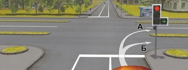 Сравнение экзаменационных ситуаций: сигнал регулировщика — пример 6_1_6