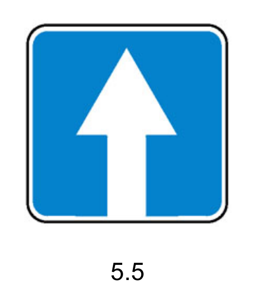 Знак 5.5 Дорога с односторонним движением